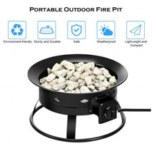 Load image into Gallery viewer, Portable Outdoor Smokeless Propane Gas Fire Pit with Cover and Carry Kit - Adler's Store