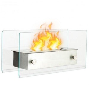 Portable Stainless Steel Tabletop Ventless Fireplace - Adler's Store
