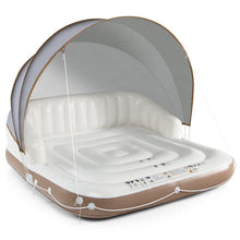 Load image into Gallery viewer, Relaxation Floating Island Raft with Canopy Two Cup Holders and Sunshade - Adler's Store