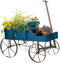 Load image into Gallery viewer, Rustic Old Country Style Wooden Wagon Garden Planter - Adler's Store