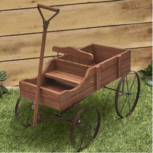 Load image into Gallery viewer, Rustic Old Country Style Wooden Wagon Garden Planter - Adler's Store