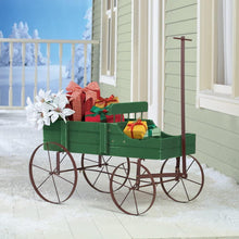 Load image into Gallery viewer, Rustic Old Country Style Wooden Wagon Garden Planter - Adler's Store