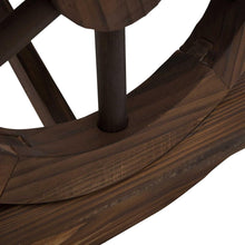 Load image into Gallery viewer, Rustic Style Outdoor 2-Person Wooden Wagon Wheel Garden Bench - Adler's Store