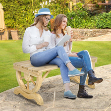 Load image into Gallery viewer, Rustic Style Outdoor 2-Person Wooden Wagon Wheel Garden Bench - Adler's Store
