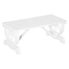 Load image into Gallery viewer, Rustic Style Outdoor 2-Person Wooden Wagon Wheel Garden Bench - Adler's Store