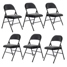Load image into Gallery viewer, Set of 6 Metal Frame Folding Chairs - Adler's Store