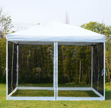 Load image into Gallery viewer, Silver Pop Up 10 x 10 Ft Tent with Mesh net and Carry Bag - Adler's Store