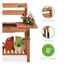 Load image into Gallery viewer, Sliding Table Top Wood Garden Potting Bench - Adler's Store