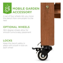 Load image into Gallery viewer, Sliding Table Top Wood Garden Potting Bench - Adler's Store