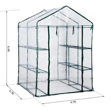 Load image into Gallery viewer, Small Portable Walk-In Greenhouse with 8 Mini Shelves - Adler's Store