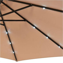 Load image into Gallery viewer, Solar 10Ft Hanging Umbrella Sun Shade with LED Lights - Adler's Store