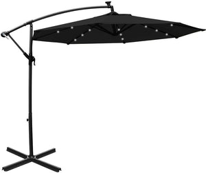 Solar 10Ft Hanging Umbrella Sun Shade with LED Lights - Adler's Store