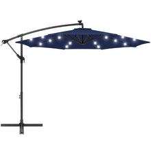 Load image into Gallery viewer, Solar 10Ft Hanging Umbrella Sun Shade with LED Lights - Adler's Store