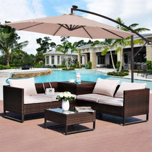 Load image into Gallery viewer, Solar 10Ft Hanging Umbrella Sun Shade with LED Lights - Adler's Store