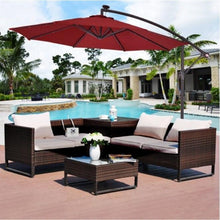 Load image into Gallery viewer, Solar 10Ft Hanging Umbrella Sun Shade with LED Lights - Adler's Store