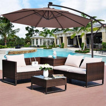 Load image into Gallery viewer, Solar 10Ft Hanging Umbrella Sun Shade with LED Lights - Adler's Store