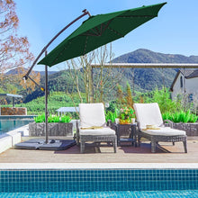 Load image into Gallery viewer, Solar 10Ft Hanging Umbrella Sun Shade with LED Lights - Adler's Store