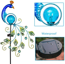 Load image into Gallery viewer, Solar LED Peacock Light Metal Garden Decoration - Adler's Store