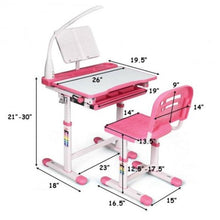 Load image into Gallery viewer, Student’s Learning Creative Center Adjustable Set with Lamp and Book Stand - Adler's Store