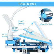 Load image into Gallery viewer, Student’s Learning Creative Center Adjustable Set with Lamp and Book Stand - Adler's Store