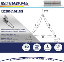 Load image into Gallery viewer, Triangle Sun Shade Sail Canopy - Adler's Store