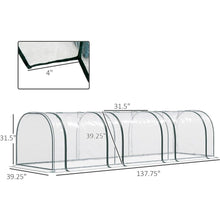 Load image into Gallery viewer, Tunneled Mini Greenhouse with Air Ventilation Doors for All Year Round Gardening - Adler's Store