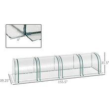 Load image into Gallery viewer, Tunneled Mini Greenhouse with Air Ventilation Doors for All Year Round Gardening - Adler's Store