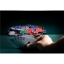 Load image into Gallery viewer, Ultimate Texas Hold 'em Poker Set 500 11.5 Gram Claytec Striped Chip Set - Adler's Store