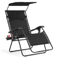 Load image into Gallery viewer, UV Shade Canopy Folding Leisure Recliner Durable Chair with Cup Holder - Adler's Store
