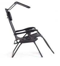 Load image into Gallery viewer, UV Shade Canopy Folding Leisure Recliner Durable Chair with Cup Holder - Adler's Store