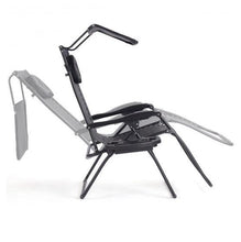 Load image into Gallery viewer, UV Shade Canopy Folding Leisure Recliner Durable Chair with Cup Holder - Adler's Store