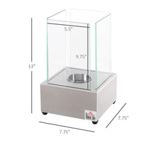 Load image into Gallery viewer, Ventless Portable Fireplace with Glass Flame Guard - Adler's Store