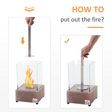 Load image into Gallery viewer, Ventless Portable Fireplace with Glass Flame Guard - Adler's Store