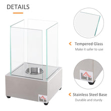 Load image into Gallery viewer, Ventless Portable Fireplace with Glass Flame Guard - Adler's Store