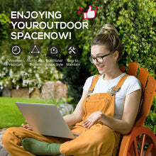 Load image into Gallery viewer, Wagon Wheel Outdoor Wooden Adirondack Rocking Chair - Adler's Store