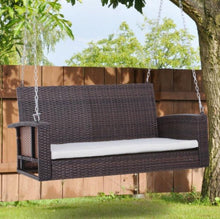 Load image into Gallery viewer, Wicker Love Seat Swing Bench - Adler's Store