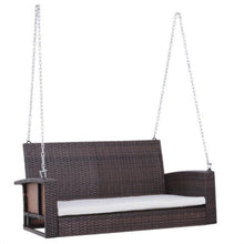 Load image into Gallery viewer, Wicker Love Seat Swing Bench - Adler's Store