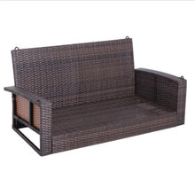 Load image into Gallery viewer, Wicker Love Seat Swing Bench - Adler's Store