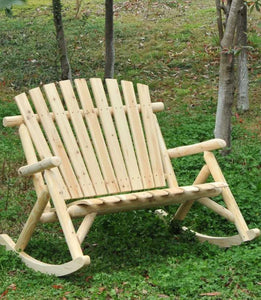 Wide Seat Solid Fir Wood Rocking Chair - Adler's Store