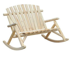 Wide Seat Solid Fir Wood Rocking Chair - Adler's Store