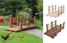 Load image into Gallery viewer, Wooden Arched Bridge Fairy Garden Ornament - Adler's Store
