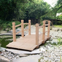 Load image into Gallery viewer, Wooden Arched Bridge Fairy Garden Ornament - Adler's Store