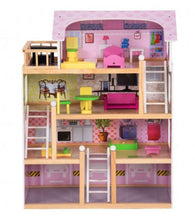 Load image into Gallery viewer, Wooden Dollhouse Cottage Playset with Furniture - Adler's Store