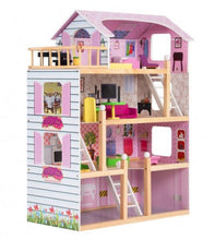 Load image into Gallery viewer, Wooden Dollhouse Cottage Playset with Furniture - Adler's Store