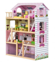 Load image into Gallery viewer, Wooden Dollhouse Cottage Playset with Furniture - Adler's Store
