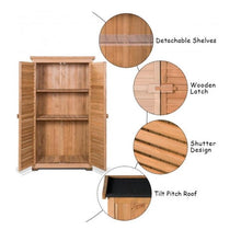 Load image into Gallery viewer, Wooden Garden Storage Shed in Shutter Design - Adler's Store