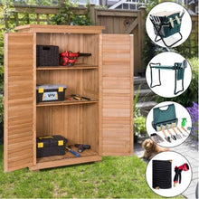 Load image into Gallery viewer, Wooden Garden Storage Shed in Shutter Design - Adler's Store