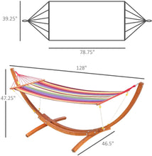 Load image into Gallery viewer, Wooden Hammock with Arc Stand Frame - Adler's Store