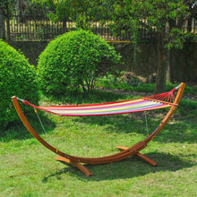Load image into Gallery viewer, Wooden Hammock with Arc Stand Frame - Adler's Store