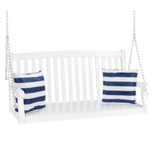 Load image into Gallery viewer, Wooden Hanging Swing Bench on Chains - Adler's Store